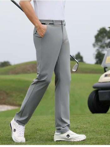 Muške ljetne hlače, slim fit, dužina 9/10, svakodnevne, bez glačanja, poliester smjesa