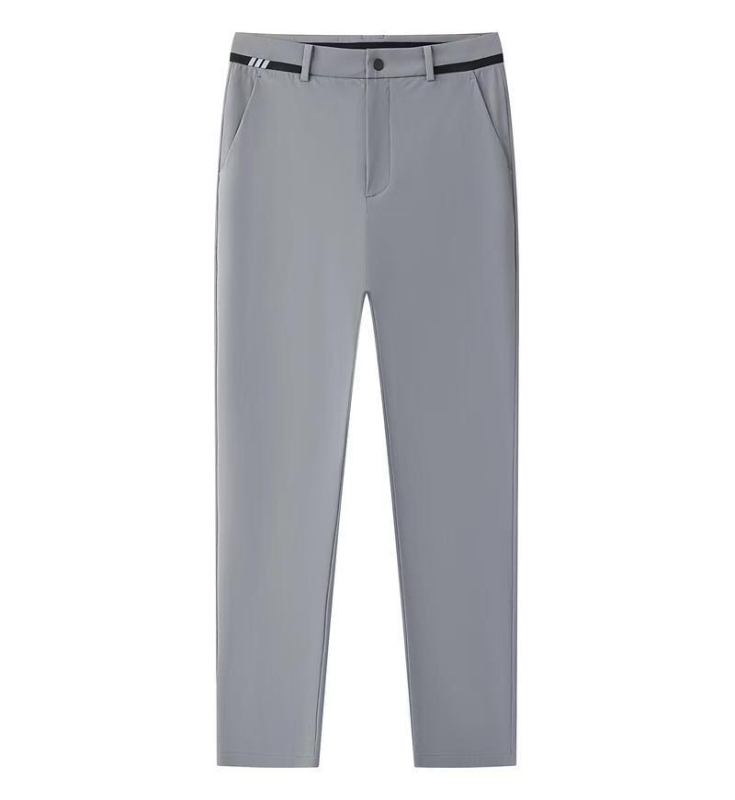 Muške ljetne hlače, slim fit, dužina 9/10, svakodnevne, bez glačanja, poliester smjesa