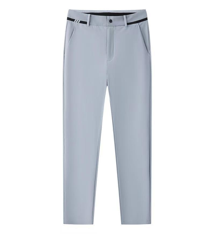 Muške ljetne hlače, slim fit, dužina 9/10, svakodnevne, bez glačanja, poliester smjesa