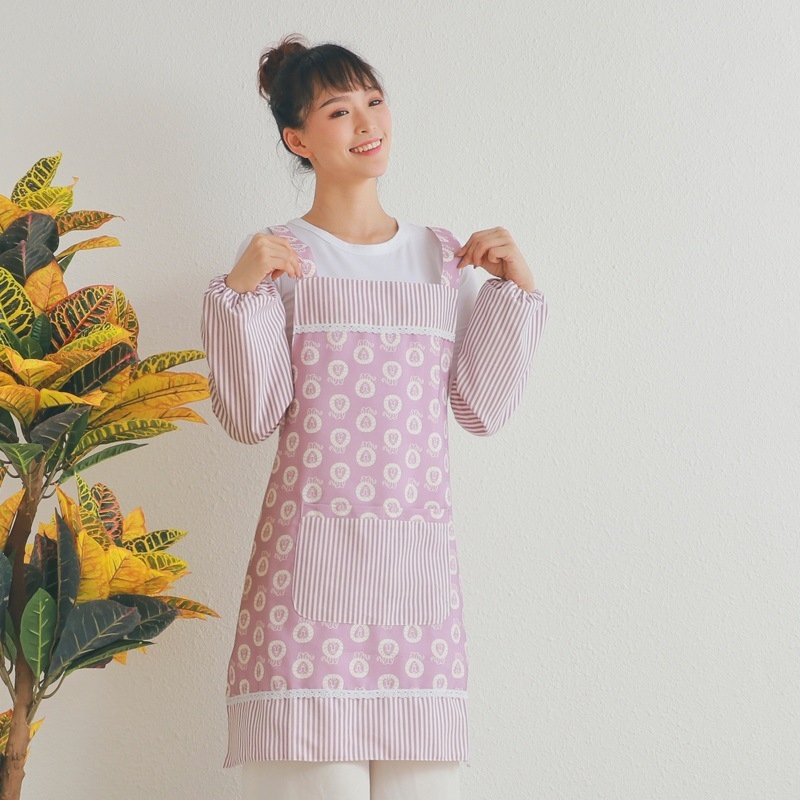 Kamosen Bez rukava kuhinjska pregača, 100% pamuk, vodootporna i otporna na ulje, japanski stil, cvjetni uzorak, ženski model