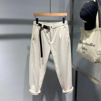 Férfi corduroy nadrág, slim szabás, bokáig érő hossz, üzleti casual stílus, anti-wrinkle