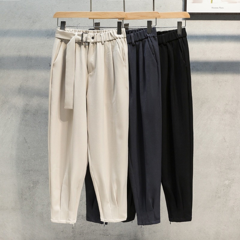 Muške hlače u korejskom stilu, casual slim-fit, ravni kroj do gležnja