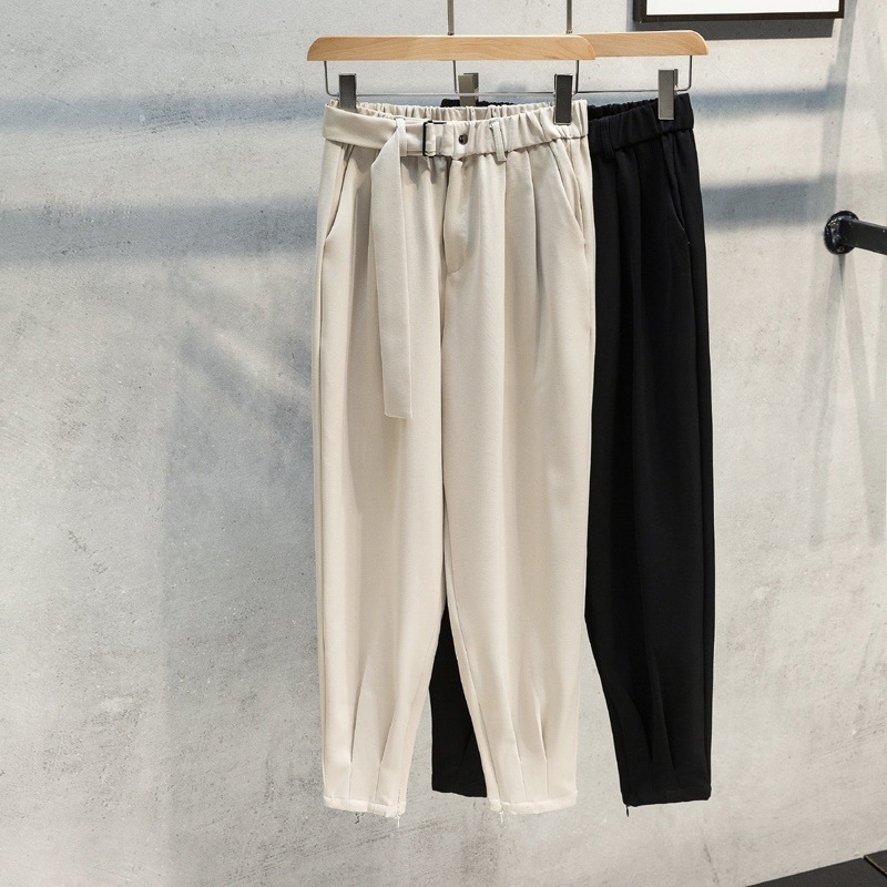Muške hlače u korejskom stilu, casual slim-fit, ravni kroj do gležnja