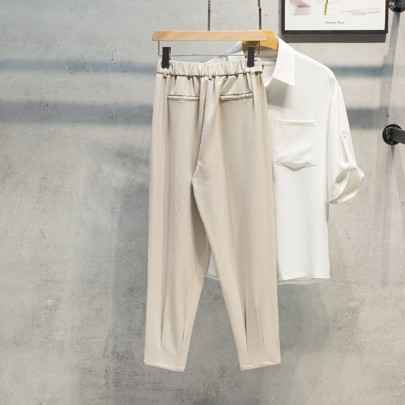 Muške hlače u korejskom stilu, casual slim-fit, ravni kroj do gležnja