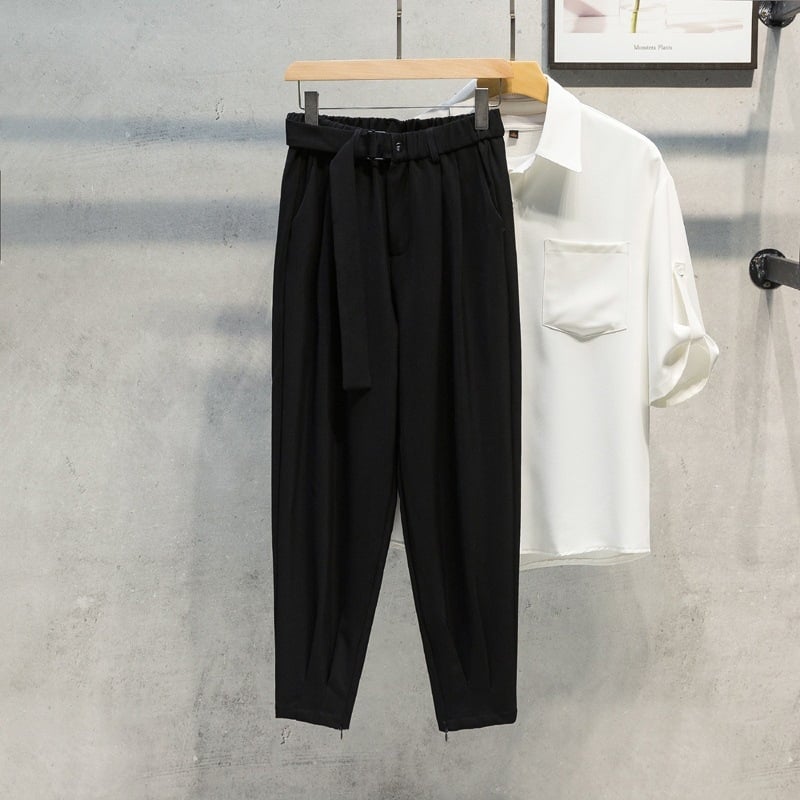 Muške hlače u korejskom stilu, casual slim-fit, ravni kroj do gležnja