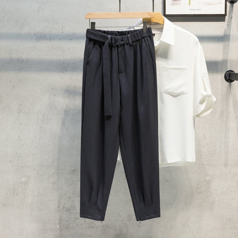 Muške hlače u korejskom stilu, casual slim-fit, ravni kroj do gležnja