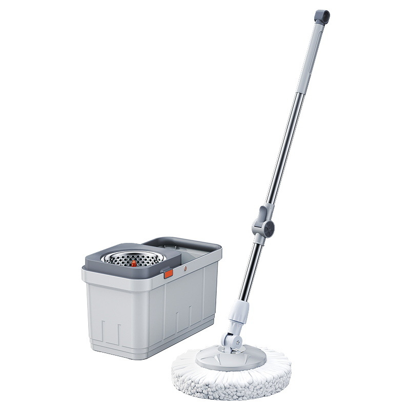 Kanta za mop s rotirajućim mopom, bezkontaktno iscijeđivanje, mikrofibrini mop, nehrđajući štap, izdržljiv dizajn