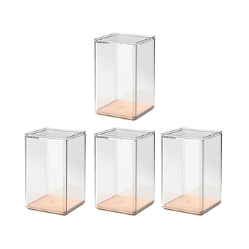 Prozirna kutija za izlaganje figura, otporna na prašinu kvadratna vitrina za moderne figure, stalak za Bubble Mart lutke i spremište za blind box kutije.