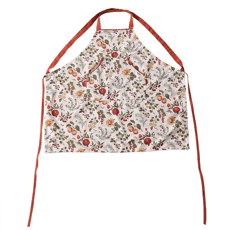 Pregača od supermekane flanelne tkanine s botaničkim printom, 72×80 cm, moderni minimalistički stil