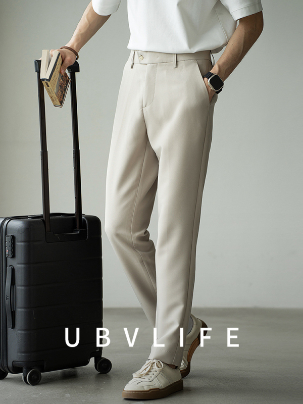 Muške casual hlače, non-iron, anti-wrinkle, tapered straight kroj, ljeto 2025