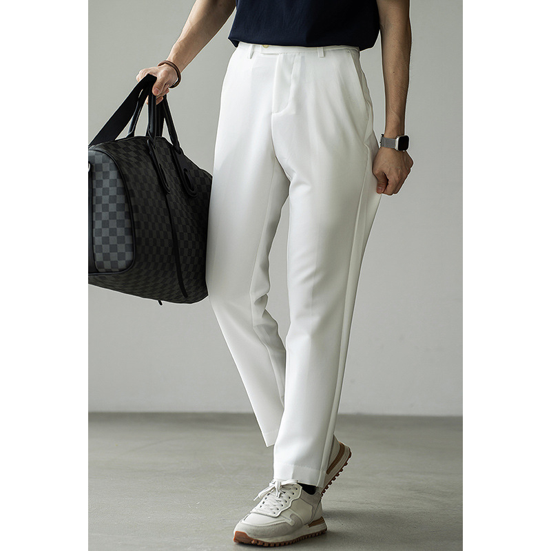 Muške casual hlače, non-iron, anti-wrinkle, tapered straight kroj, ljeto 2025