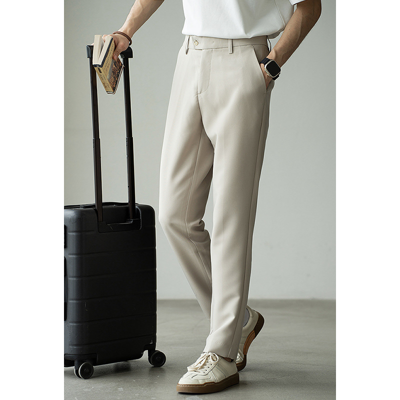 Muške casual hlače, non-iron, anti-wrinkle, tapered straight kroj, ljeto 2025