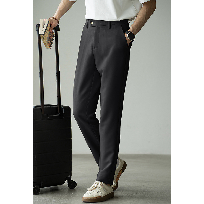Muške casual hlače, non-iron, anti-wrinkle, tapered straight kroj, ljeto 2025