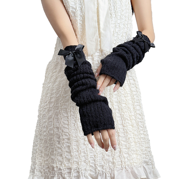 Pletene duge rukavice za cosplay, japanski sladak Lolita stil, Y2K