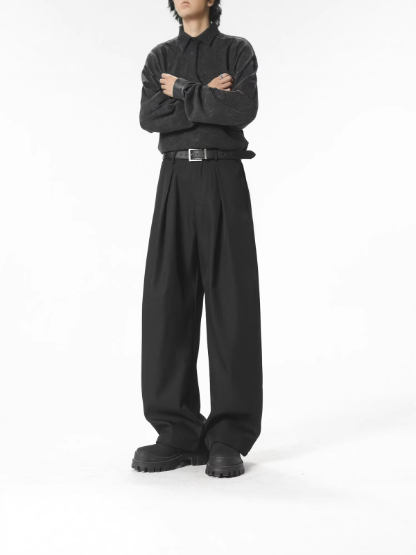 2026 egyszínű uniszex casual nadrág, prémium amerikai stílusú széles szabású
