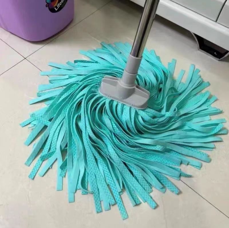Novi bezdotični mop za podove s 3D velur krpom, ručica od nehrđajućeg čelika, bez tragova vode