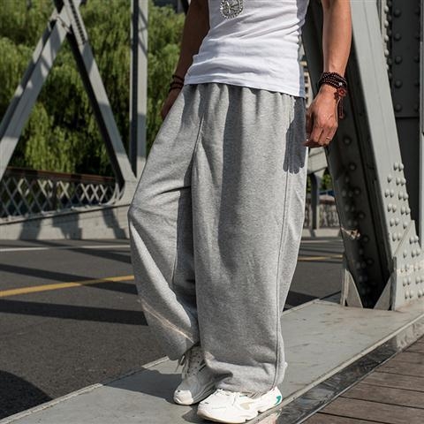 Muške hip-hop hlače za trening, širokog kroja, old-school stil, plus veličina