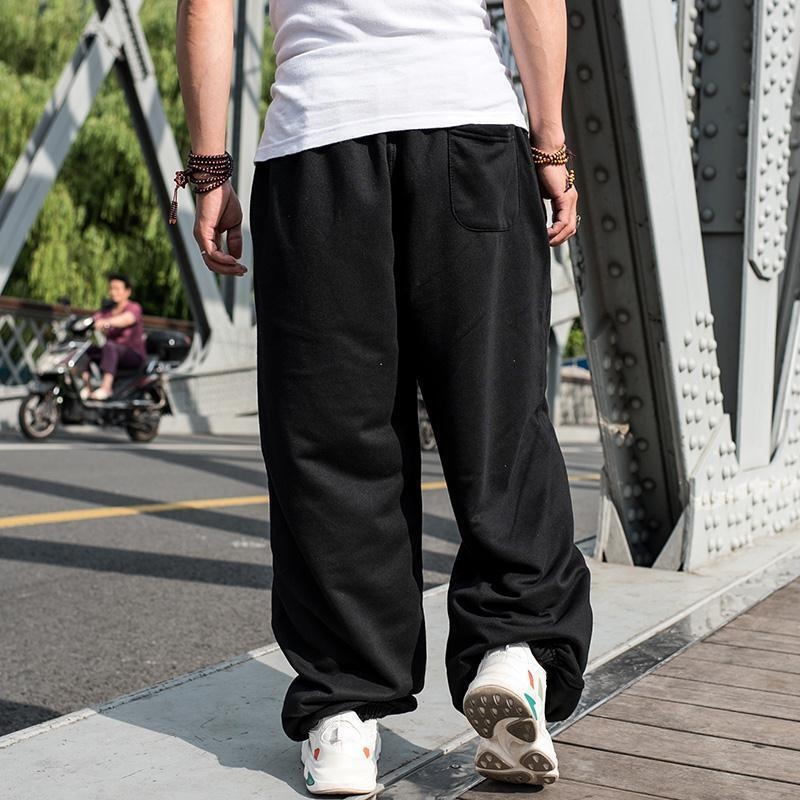 Muške hip-hop hlače za trening, širokog kroja, old-school stil, plus veličina