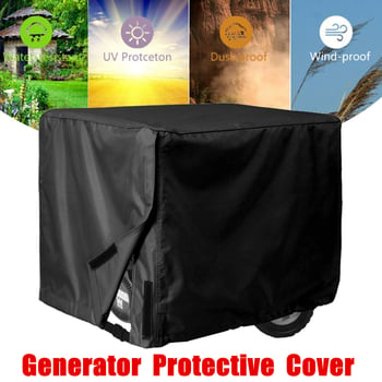 Kryt za generator, 210D Oxford tkanina, crna, vodootporan, otporan na vjetar i prašinu, za vanjsku upotrebu, u tri veličine
