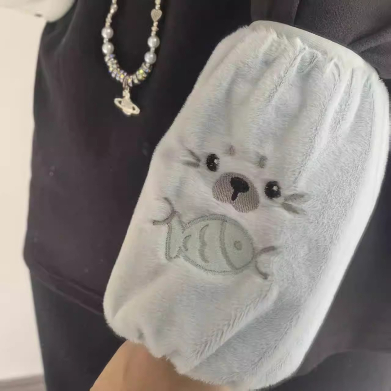 Slatke plišane navlake za rukave za jakne, unisex, otporne na prljavštinu i habanje, srednje duljine