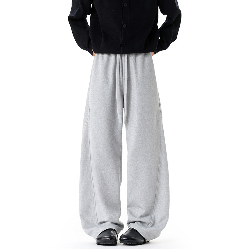 Jesenske muške hlače s krojem sablje (scimitar), plus size, široke nogavice, sportsko‑casual hlače, K24032-P33-65
