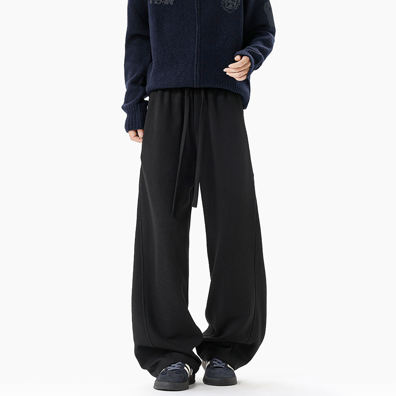 Jesenske muške hlače s krojem sablje (scimitar), plus size, široke nogavice, sportsko‑casual hlače, K24032-P33-65