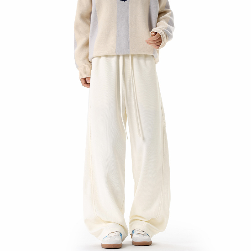 Jesenske muške hlače s krojem sablje (scimitar), plus size, široke nogavice, sportsko‑casual hlače, K24032-P33-65