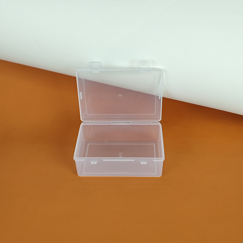 4,3 cm prozirna PP plastična organizator kutija s dvostrukim zatvaračem za pohranu vatnih štapića, zubne niti i nakita