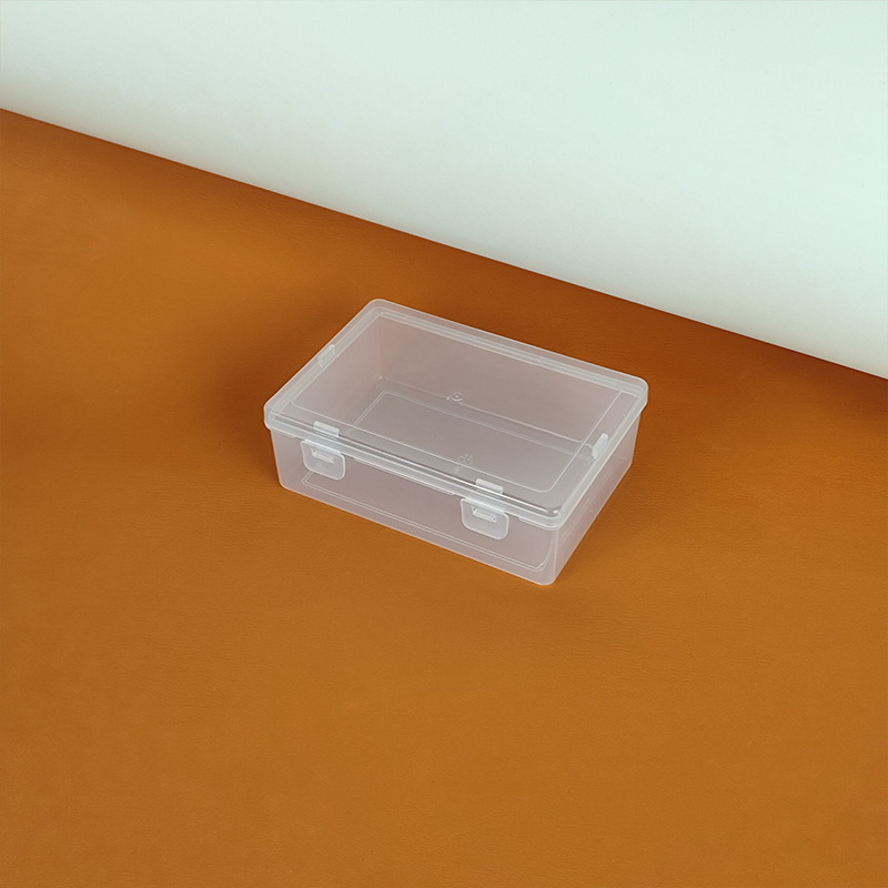 4,3 cm prozirna PP plastična organizator kutija s dvostrukim zatvaračem za pohranu vatnih štapića, zubne niti i nakita