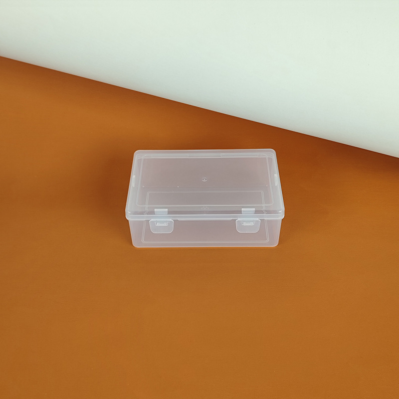 4,3 cm prozirna PP plastična organizator kutija s dvostrukim zatvaračem za pohranu vatnih štapića, zubne niti i nakita