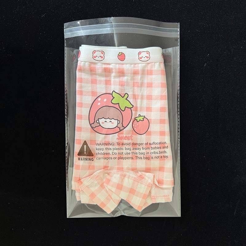 OPP прозрачно предупредителни торбички за облекло – мултиразмерни за дрехи, панталони и аксесоари – прахоустойчиви, самозалепващи
