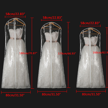 Prozirna PVC zaštita od prašine za vjenčane haljine