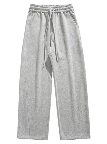 Férfiak számára készült amerikai utcai streetwear retro tréningnadrág, húzózsinórral és elastikus derékkal, laza, széles lábszárú, mindennapi viselet