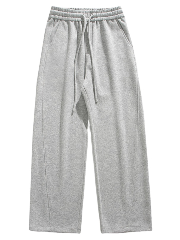 Férfiak számára készült amerikai utcai streetwear retro tréningnadrág, húzózsinórral és elastikus derékkal, laza, széles lábszárú, mindennapi viselet