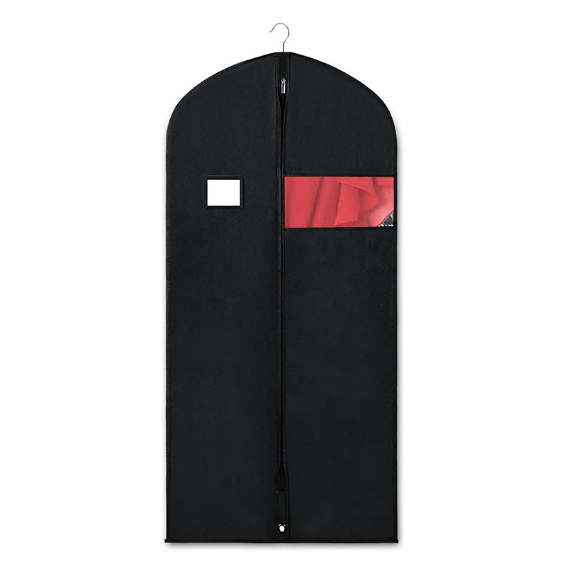 Torba za odjeću s zatvaračem i prozirnim prozorom, bez mirisa, od netkanog materijala, za putovanja, veličina 152 × 60 cm
