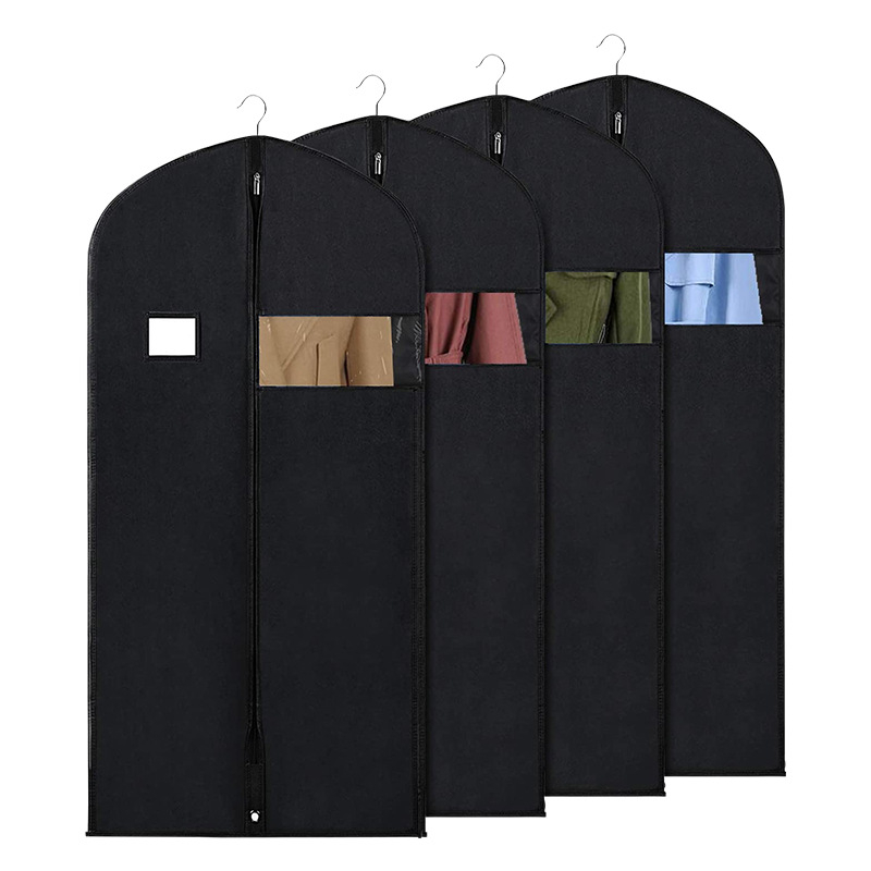 Torba za odjeću s zatvaračem i prozirnim prozorom, bez mirisa, od netkanog materijala, za putovanja, veličina 152 × 60 cm