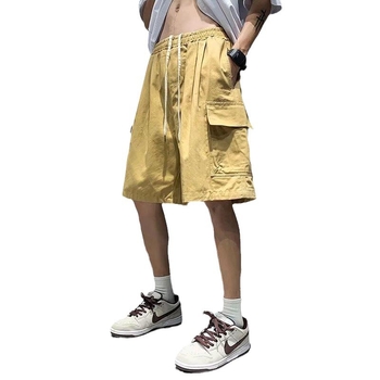 Japanski stil cityboy cargo šorcevi za muškarce, ljeto, plus veličina, široki kroj, gradski street stil
