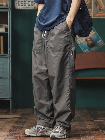 Muške hlače u japanskom street stilu, ravne, jesenski retro, brzo sušeće, casual outdoor