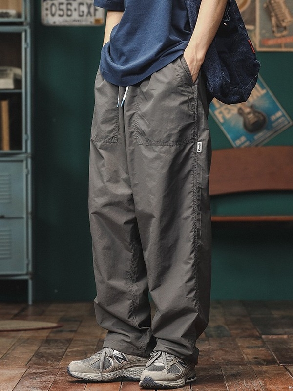 Muške hlače u japanskom street stilu, ravne, jesenski retro, brzo sušeće, casual outdoor