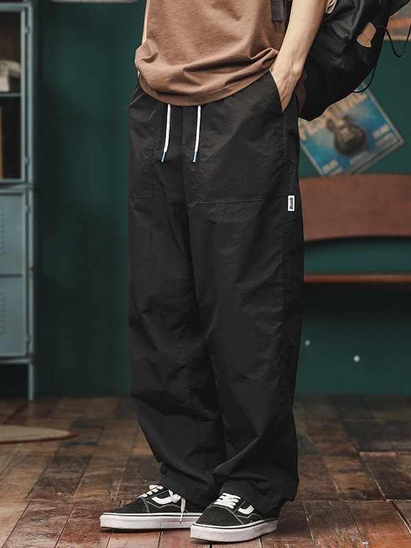 Muške hlače u japanskom street stilu, ravne, jesenski retro, brzo sušeće, casual outdoor