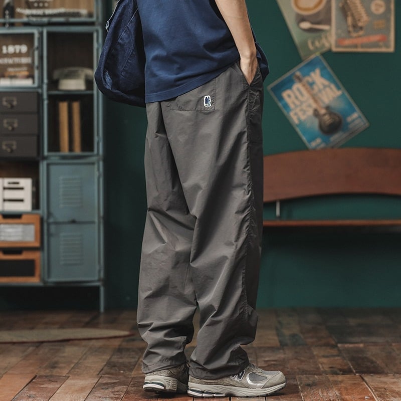 Muške hlače u japanskom street stilu, ravne, jesenski retro, brzo sušeće, casual outdoor