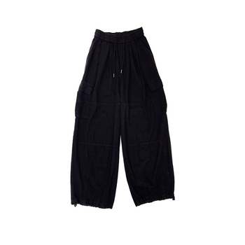 Muške radne hlače za proljeće i jesen, široke nogavice, duge do poda, japanski retro stil, vezanje oko gležnja, casual hlače