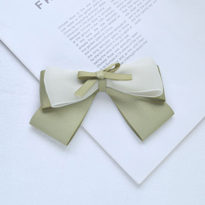 Elegantni Guofeng mint zelene trake za početnike — paket materijala za kosu: mašna, ukosnice za kosu i gumice