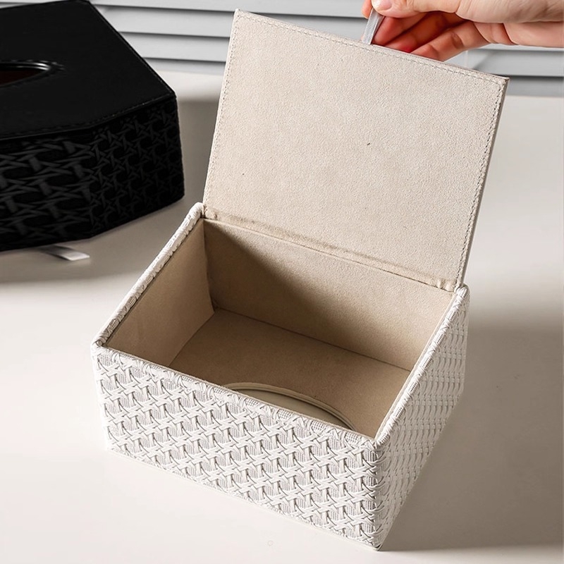 Kožna kutija za maramice za dnevni boravak, moderni minimalistički dizajn, retro stolna dekoracija