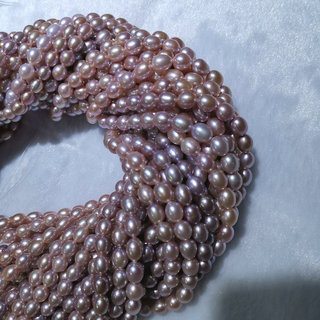 Slatkovodne biserne perle – rižaste perle, ravne rupe, 2–9 mm, dijelovi za ogrlicu poluproizvodi, vintage stil