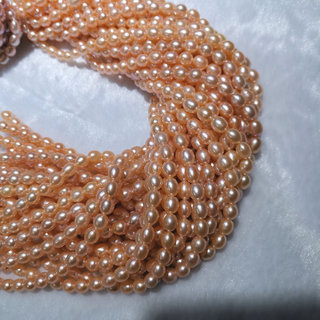 Slatkovodne biserne perle – rižaste perle, ravne rupe, 2–9 mm, dijelovi za ogrlicu poluproizvodi, vintage stil