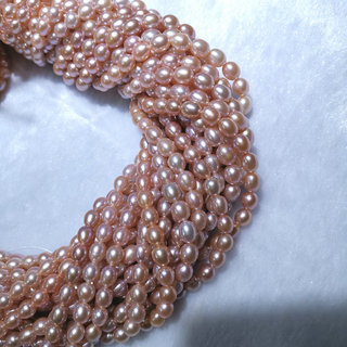 Slatkovodne biserne perle – rižaste perle, ravne rupe, 2–9 mm, dijelovi za ogrlicu poluproizvodi, vintage stil