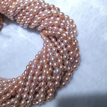 Slatkovodne biserne perle – rižaste perle, ravne rupe, 2–9 mm, dijelovi za ogrlicu poluproizvodi, vintage stil