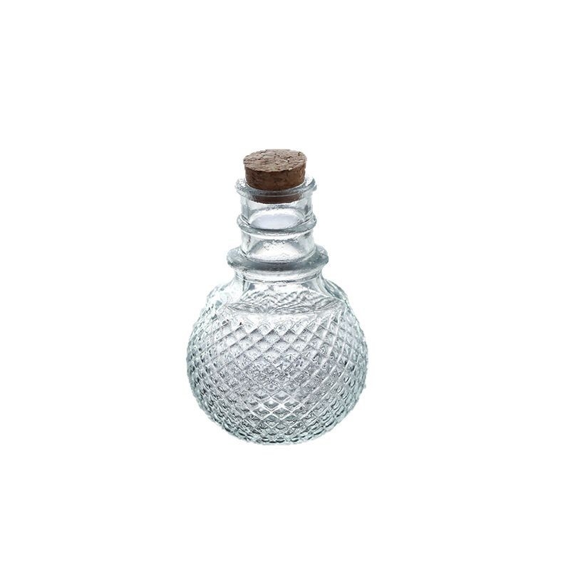 Europska vintage mini staklena bočica s plutenim čepom, prozirna boca za želje, spremnik za pohranu, rekvizit za fotografiju, dekorativni predmet