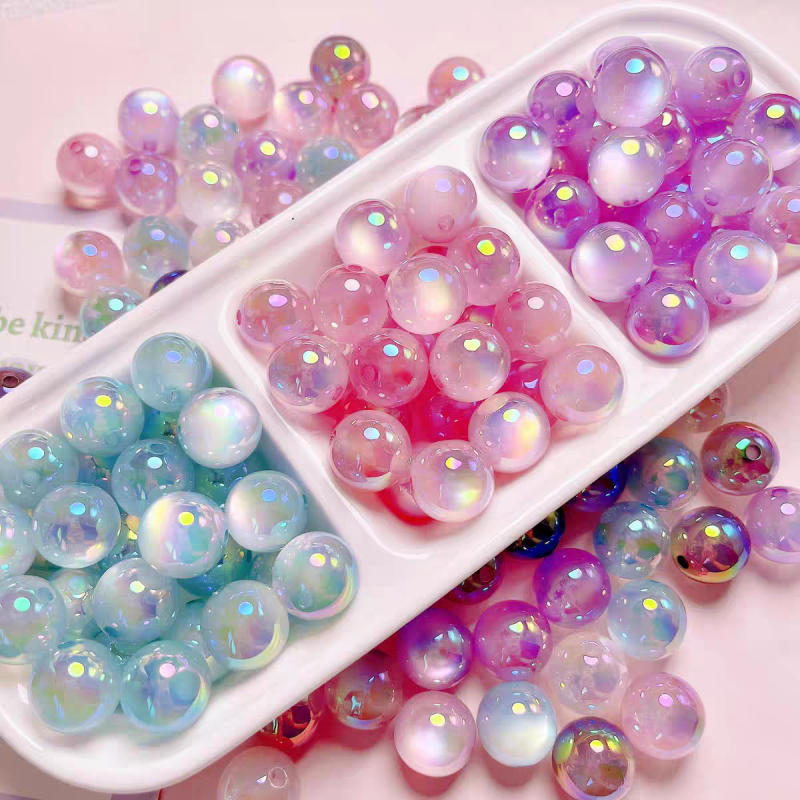 K10 Cat's-Eye Starry Sky perle – okrugle perle za DIY nakit (lančić, narukvica, telefonski lanac)